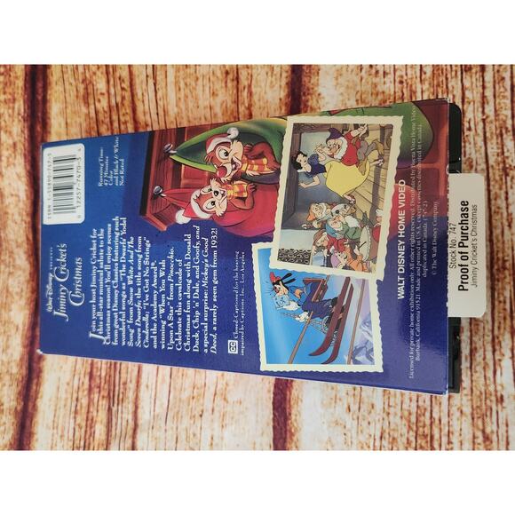 *5 for $25* Disney Jiminy Cricket's Christmas VHS Tape - Picture 6 of 6